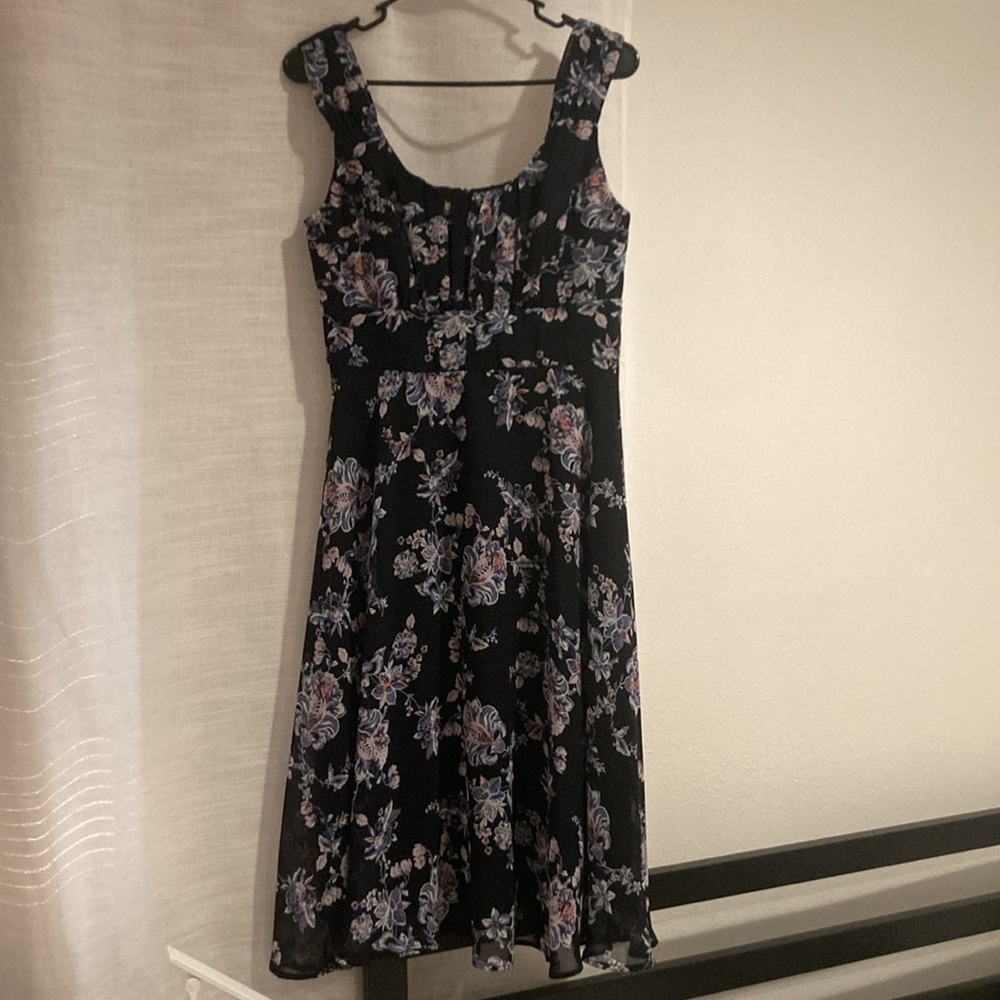Roz & Ali Black Floral Dress